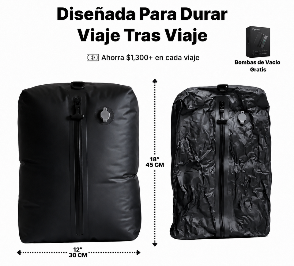 Bolsas de compresión al vacío para viaje Linden - imagen 1