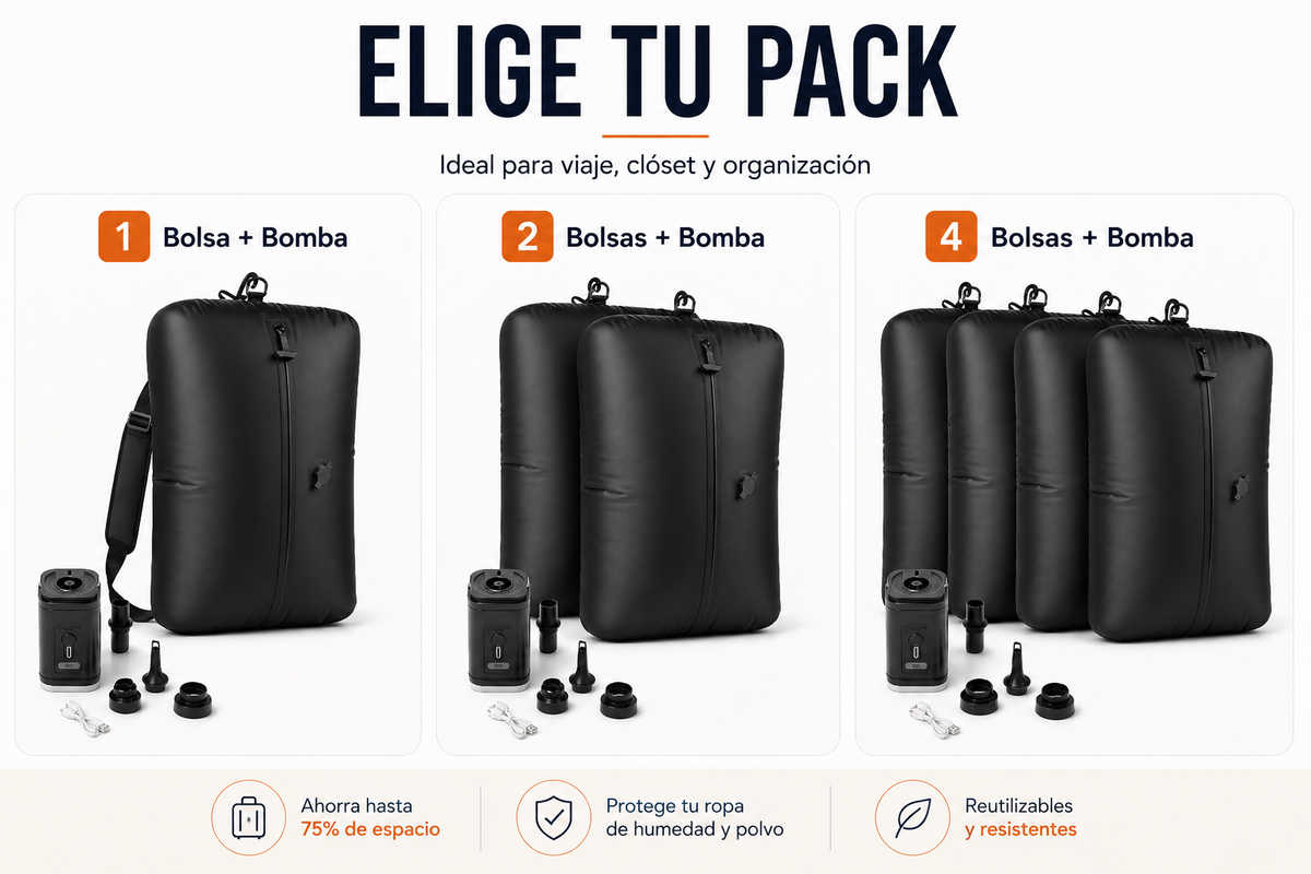 Bolsas de compresión al vacío para viaje Linden - imagen 6