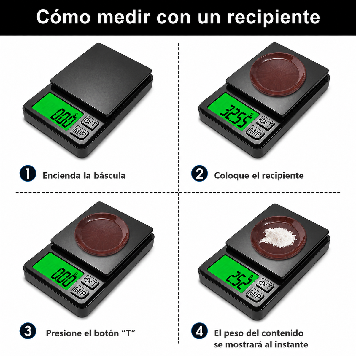 Báscula Digital de Precisión Portátil Linden