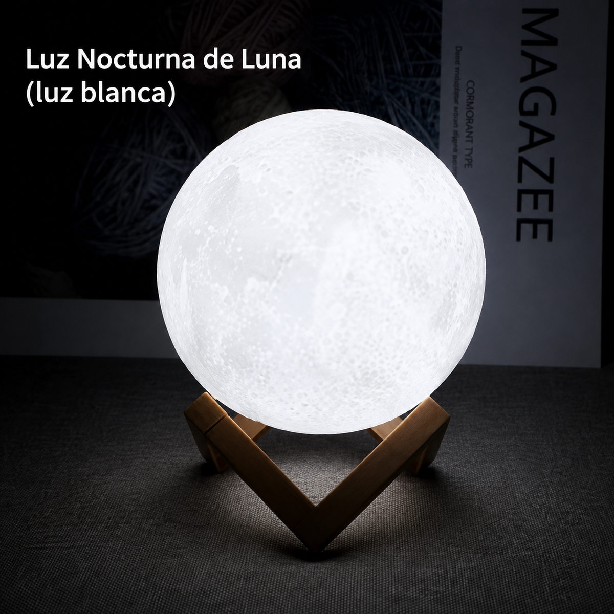 Lámpara Luna LED con Base Linden