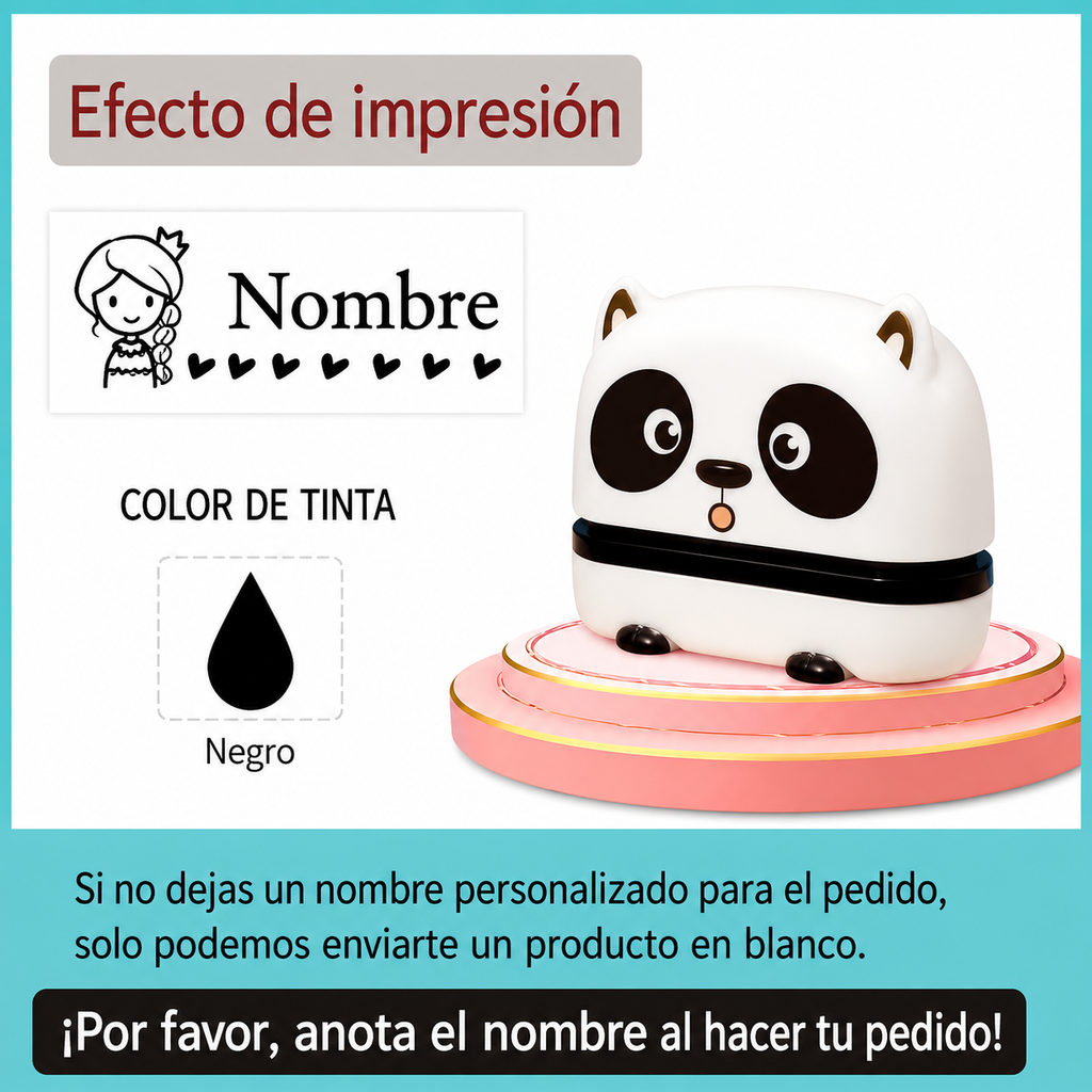 Sello Personalizado para Ropa y Útiles Escolares 2 en 1 Linden™