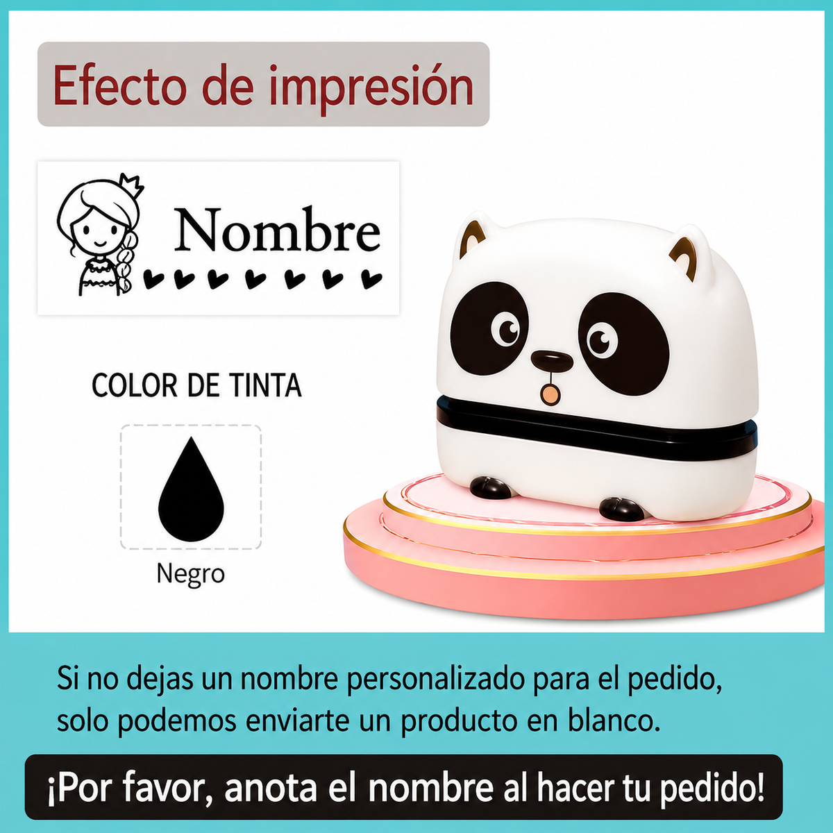 Sello Personalizado para Ropa y Útiles Escolares 2 en 1 Linden™