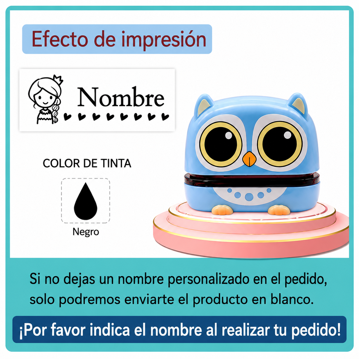 Sello Personalizado para Ropa y Útiles Escolares 2 en 1 Linden™