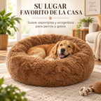 Cama Tipo Dona de Peluche para Perros y Gatos Linden™