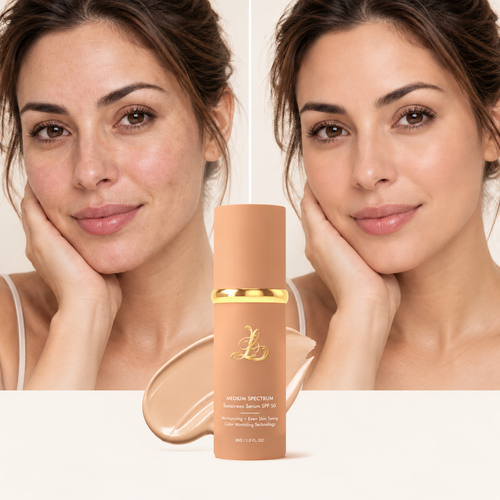 Descubre la Base de Maquillaje que Cambia de Color 4 en 1 Linden™ con SPF50+. Cobertura modulable, hidratación y acabado natural en una fórmula de 30 ml.