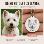 Llavero personalizado para mascotas con foto y nombre Linden - imagen 3
