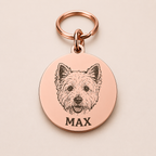 Llavero personalizado para mascotas con foto y nombre Linden - imagen 5