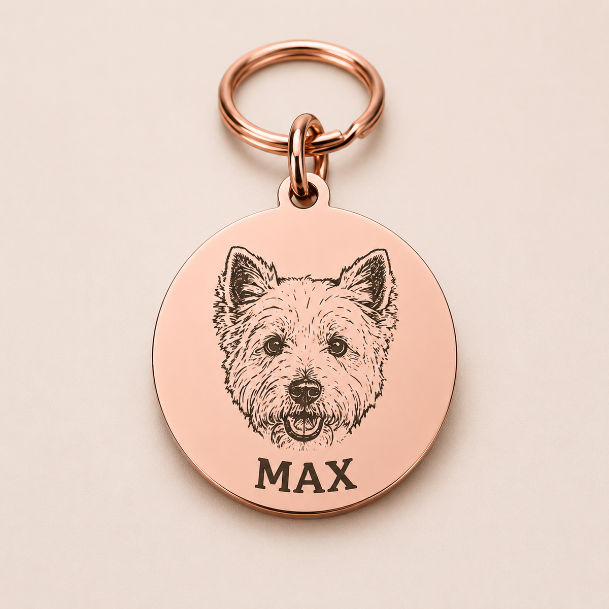 Llavero personalizado para mascotas con foto y nombre Linden - imagen 5