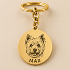 Llavero personalizado para mascotas con foto y nombre Linden - imagen 7