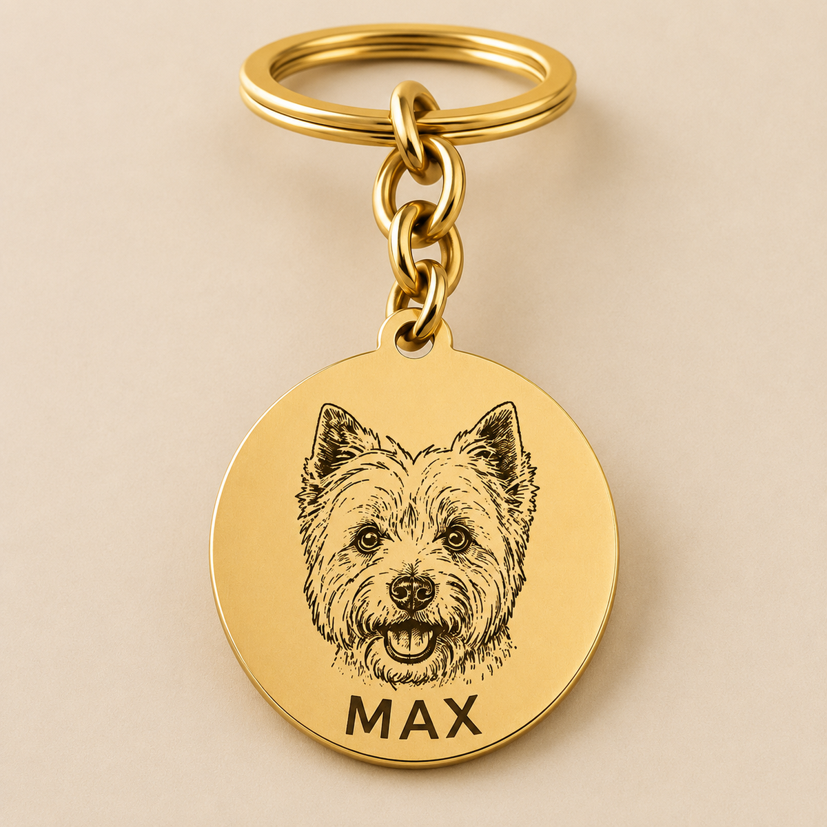 Llavero personalizado para mascotas con foto y nombre Linden - imagen 7