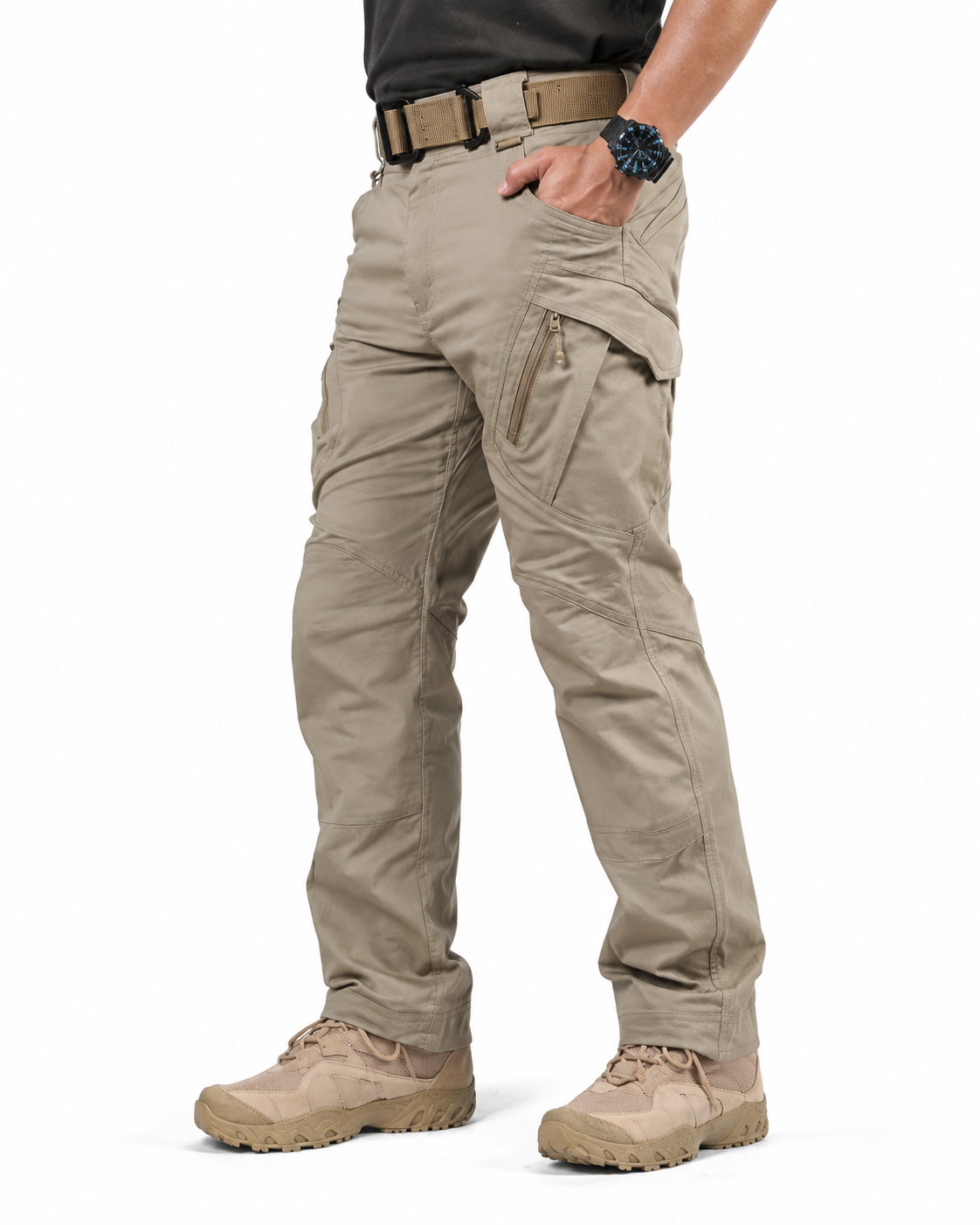 Pantalón táctico cargo impermeable multibolsillos Linden - imagen 4