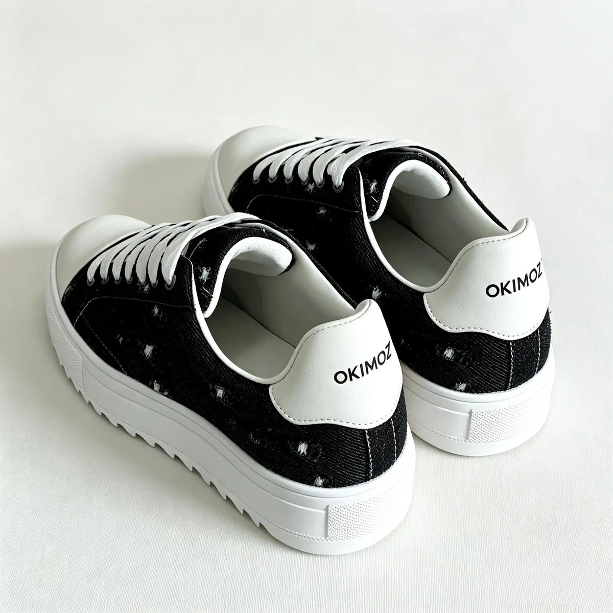 Tenis de Lona Desgastados con Plataforma para Hombre Linden