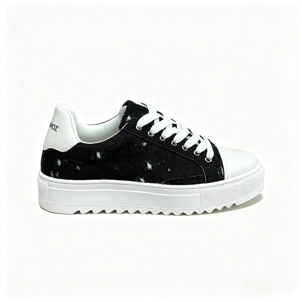 Tenis de Lona Desgastados con Plataforma para Hombre Linden