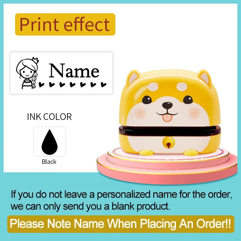 Sello Personalizado para Ropa y Útiles Escolares 2 en 1 Linden™
