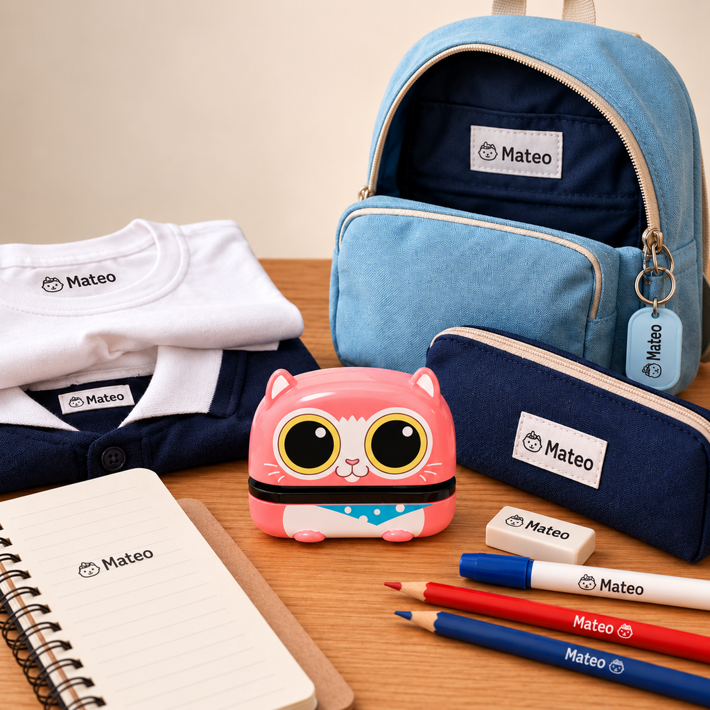 Sello personalizado para ropa y útiles escolares Linden - imagen 2