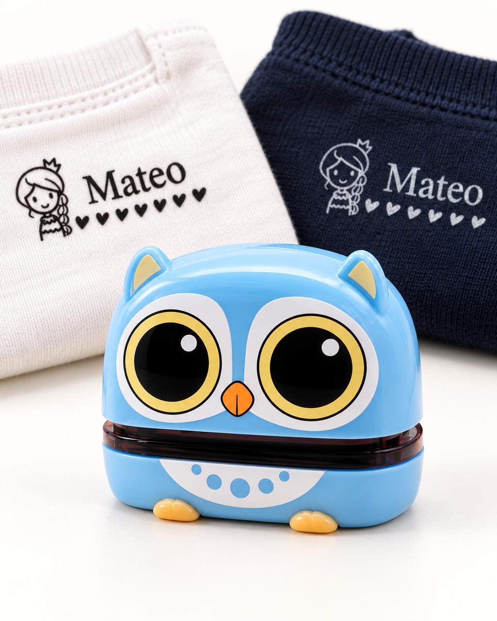 Sello Personalizado para Ropa y Útiles Escolares 2 en 1 Linden™