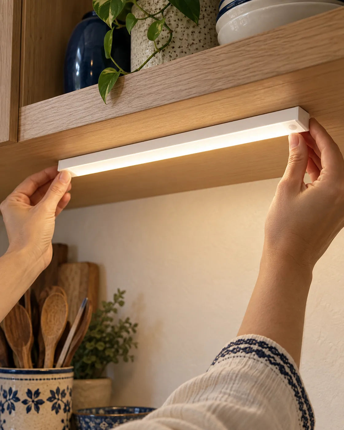 Barra LED colocada de nuevo en su soporte