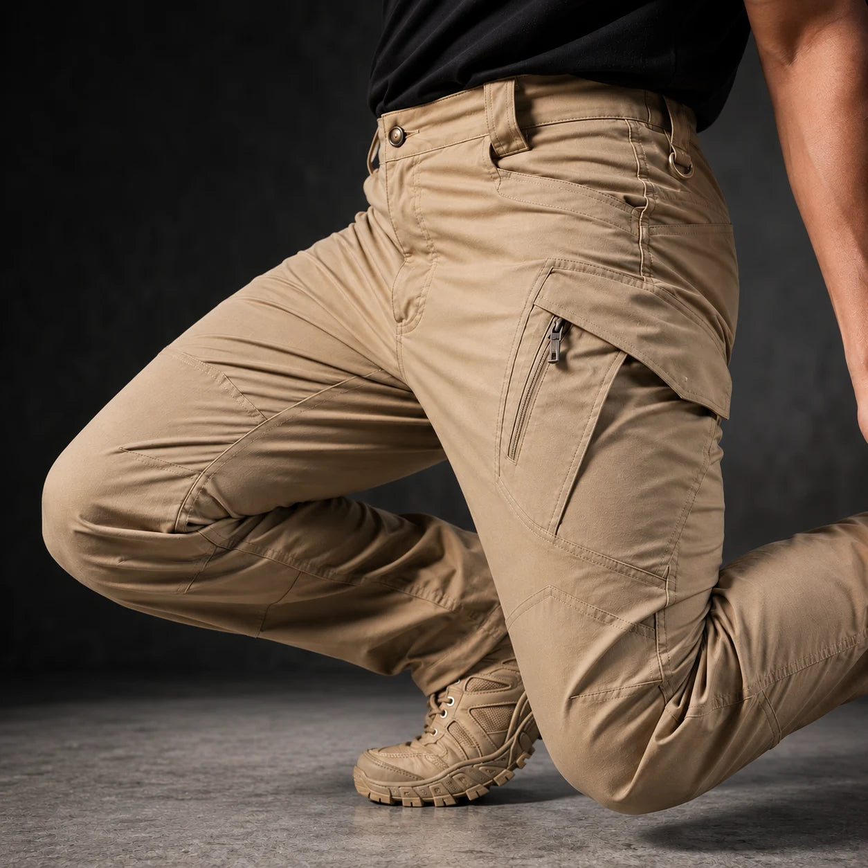 Pantalón cargo Linden: movilidad de las rodillas