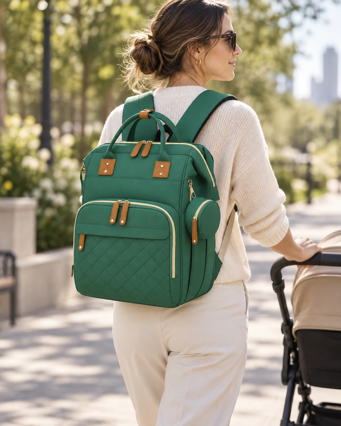 Mochila Linden durante un paseo
