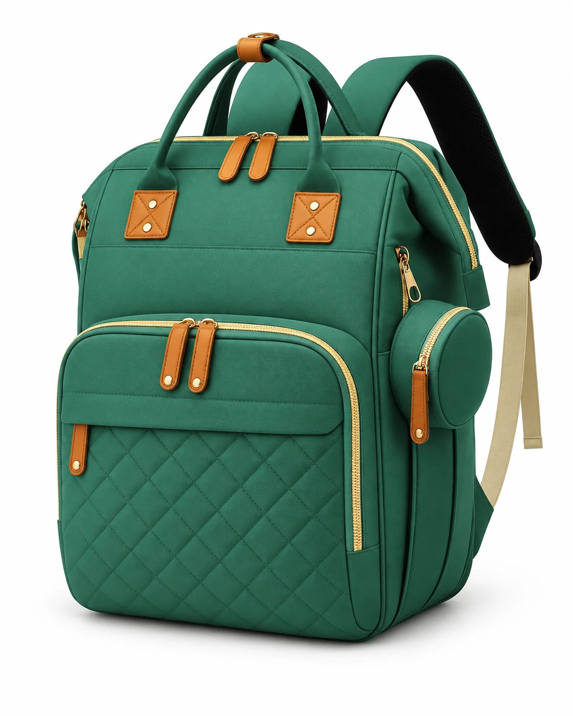 Mochila pañalera Linden: detalles y bolsillos