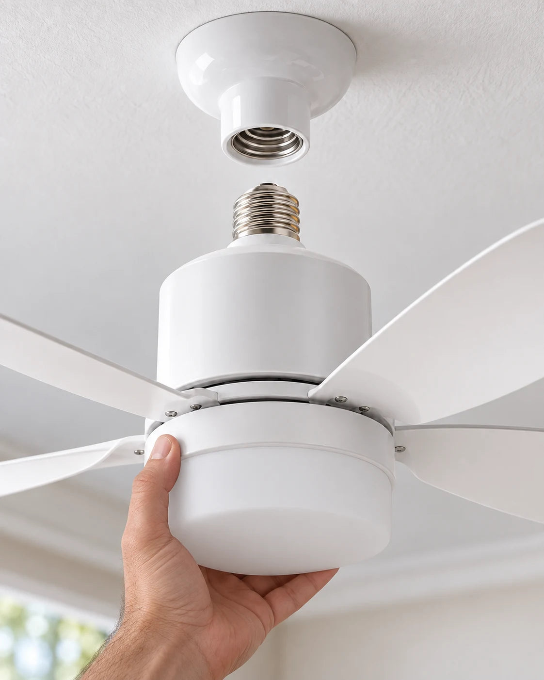 Ventilador compacto Linden con luz LED